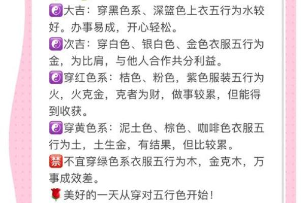 2025年4月25日每日穿衣五行颜色运势 2025年4月25日每日穿衣五行颜色运势