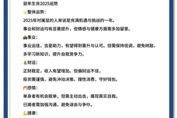 1996属鼠2025年运势及运程