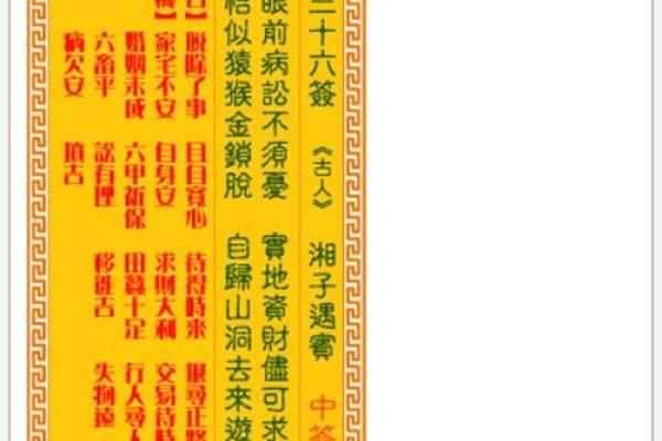 观音灵签100签 观音灵签100签