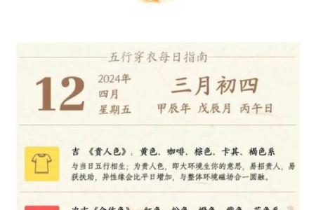 2025年4月12日每日五行穿衣