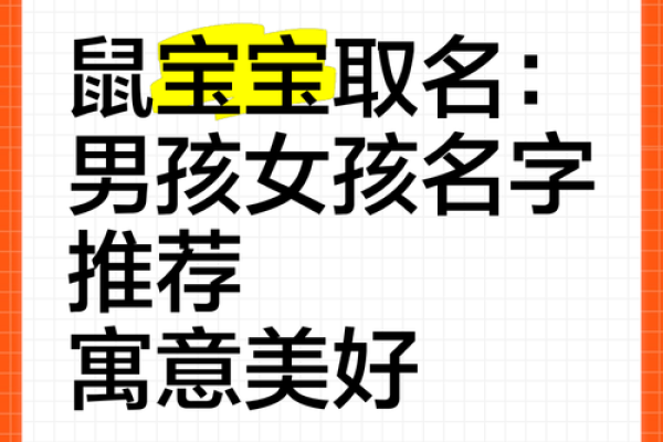 给属鼠子时出生的男孩取名的小妙招姓名 给属鼠子时出生的男孩取名的小妙招姓名